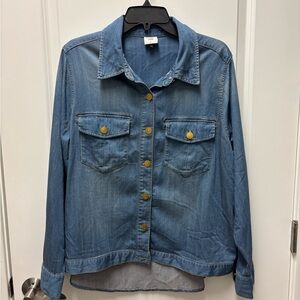 CAbi Light Blue Denim Jacket